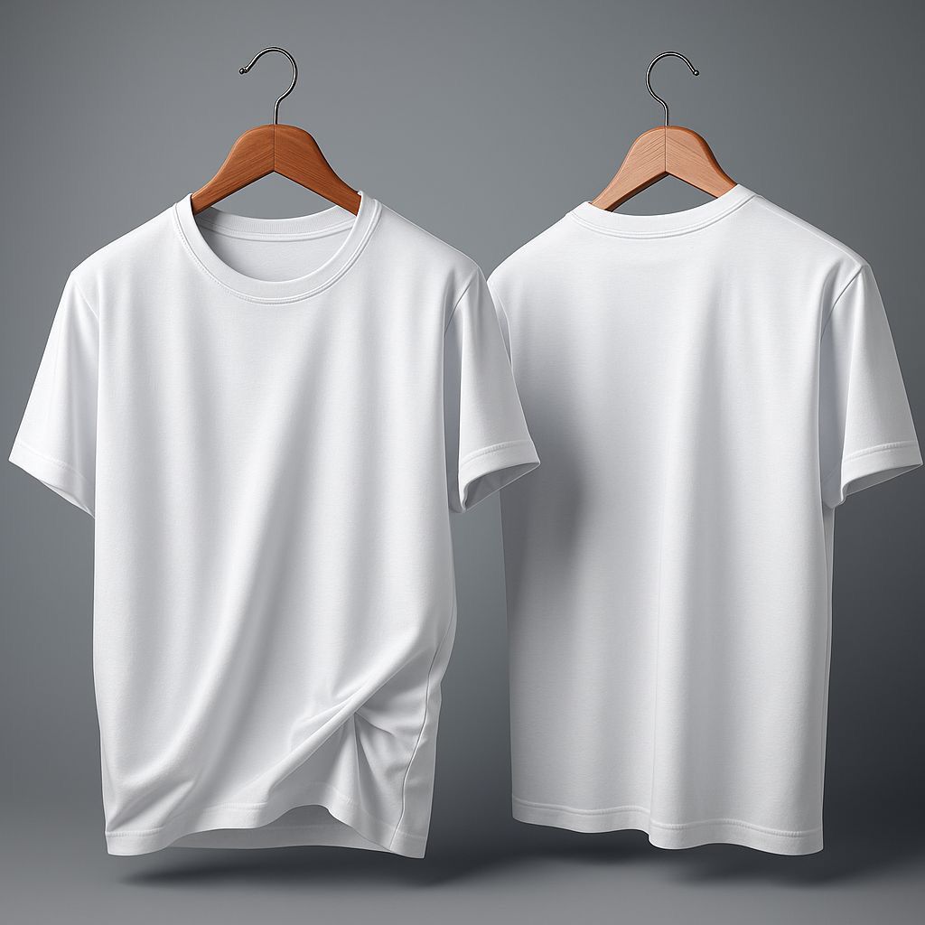 Drop Shoulder White Plain